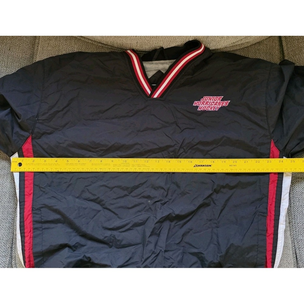Jacket Pullover Junior Hurricanes Hockey Windbreaker Youth Medium - Picture 6 of 9
